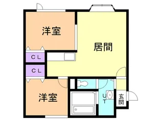 エトワール若山【202号室】の間取り