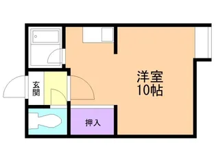 ハイデンスCP【103号室】の間取り
