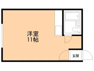 グランドール中央【206号室】の間取り