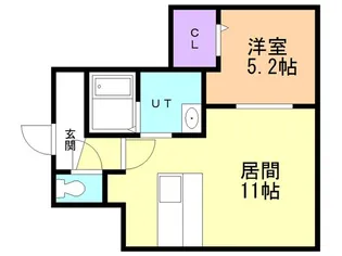 ヴェザリア【1階】の間取り