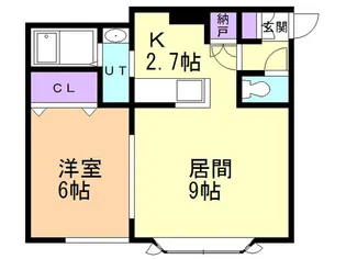 グレース美園【101号室】の間取り