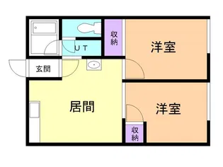 シティーハイムふじ【202号室】の間取り
