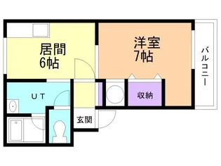 グランコート登別【1階】の間取り