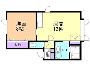 ベルシーヌ鷲別Ⅱ【205号室】の間取り