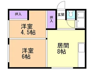 越後第2アパート【302号室】の間取り