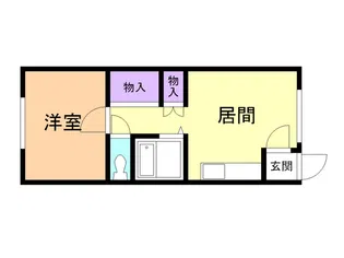 ハイツアンバサダー【1階】の間取り