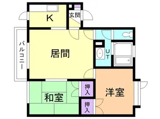 シオンハイツⅠ【202号室】の間取り