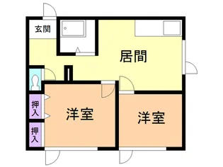 LONG ISLAND Ⅰ【201号室】の間取り