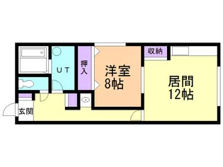ハイム七【101号室】の間取り