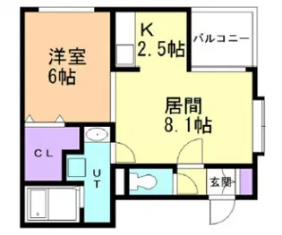 Little Garden【202号室】の間取り