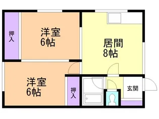 コーポエスポアール【102号室】の間取り