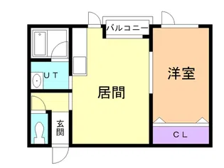 クレールM【101号室】の間取り