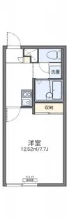 レオパレスプラウ【203号室】の間取り