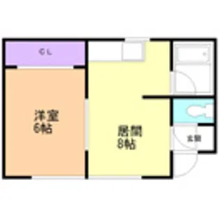 ハイツモト【206号室】の間取り