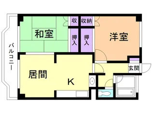 サンハイツ【206号室】の間取り