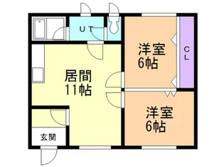 ハイツひとみ【101号室】の間取り