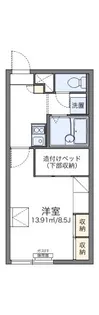 レオパレスJ&K【101号室】の間取り