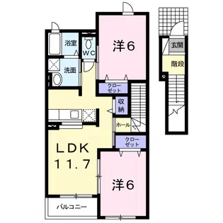 プレイスⅠ【2階】の間取り