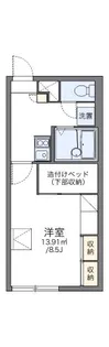 レオパレスリバーサイド美園【103号室】の間取り