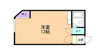 シャンティ清水【104号室】の間取り