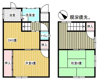 岡山県笠岡市小平井【一戸建】の間取り