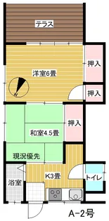 津崎アパートA【1階】の間取り
