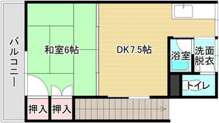 藤澤アパート【2F号室】の間取り