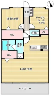 ペルシュ城山【903号室】の間取り