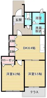 フランガーデン【1階】の間取り