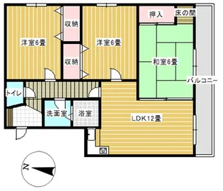 センチュリーパーク美の浜【1階】の間取り
