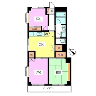 サンローゼ【3階】の間取り