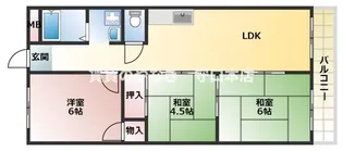 エクセル守口【2階】の間取り