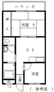 ハイツリヴェール【1階】の間取り
