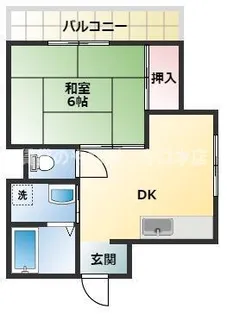 サニーフラット【2階】の間取り