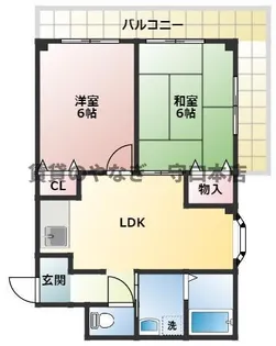 サニーフラット【203号室】の間取り