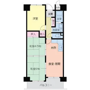 メゾンクリサンテーム【3階】の間取り