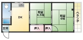 菊水マンション【B301号室】の間取り