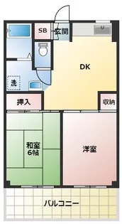 グリーンピア守口A棟【601号室】の間取り