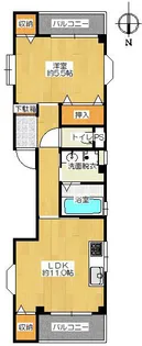 スズビル新森【3階】の間取り