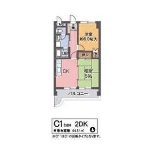 アペックスハイム守口【403号室】の間取り