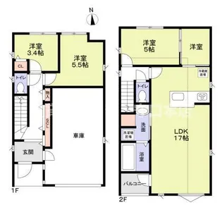 大阪府門真市小路町【一戸建】の間取り