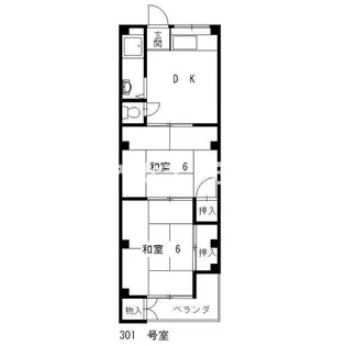 恒吉マンション【3階】の間取り