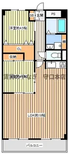 ファミール守口【11階】の間取り