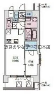 LA GRACE SENBAYASHI【9階】の間取り