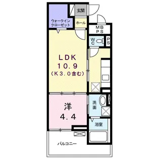 サンモントレ島頭【1階】の間取り