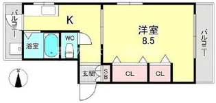 元町ハイツⅡ【1階】の間取り
