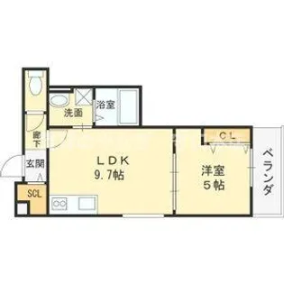 セレニティ八雲北町2丁目B棟【101号室】の間取り