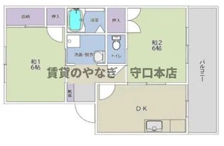 タウンコート守口【106号室】の間取り