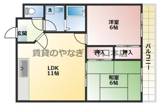 ポートレート91【202号室】の間取り