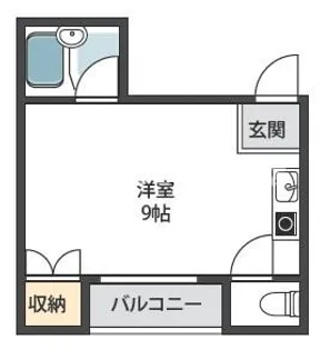 シャルマン大宮【4階】の間取り